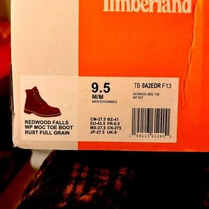 Timberland Redwood Falls Men’s Boots NWOT